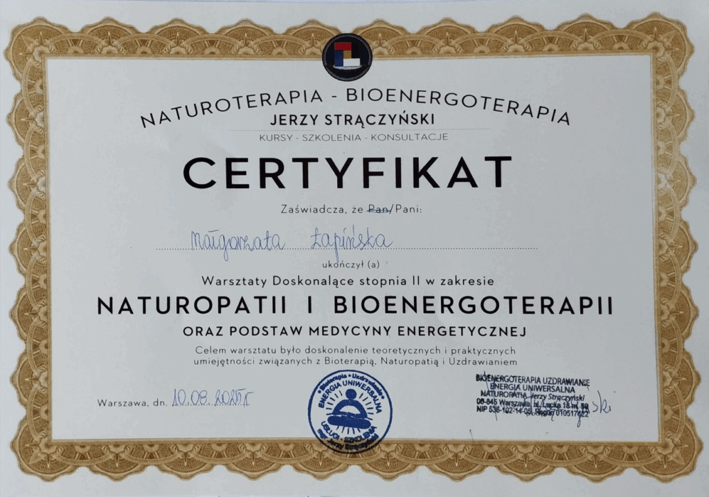 szkolenie bioenergoterapia